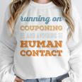 Running On Couponing Social Introvert Humor Vintage Unisex Sweatshirt Running On Couponing Social Introvert Humor Vintage Unisex Sweatshirt