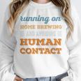 Running On Home Brewing Social Introvert Humor Vintage Unisex Sweatshirt Running On Home Brewing Social Introvert Humor Vintage Unisex Sweatshirt