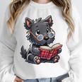 Scottish Terrier Reading a Book Dog Unisex Sweatshirt