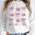 Senior 2025 Coquette Pink Bow Class Of 2025 Graduation Girls Unisex Sweatshirt