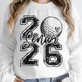 Senior 2026 Golf Player Heart Graduation Girls Teens Unisex Sweatshirt