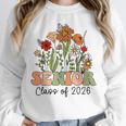 Senior 2026 Graduate Class Of 2026 Wildflowers Graduation Unisex Sweatshirt