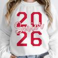 Senior 2026 Graduation Varsity Red Letters On The Back Unisex Sweatshirt