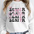 Senior 2027 Class Of 2027 Coquette Pink Bow Graduation 2027 Unisex Sweatshirt