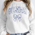 Senior Class Of 2026 Graduation Girly Floral Coquette Bow Unisex Sweatshirt