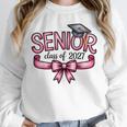 Senior Class Of 2027 Coquette Pink Bow Graduation 2027 Women Unisex Sweatshirt