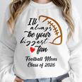Senior Football Mom Class Of 2026 Graduation Graduate Unisex Sweatshirt