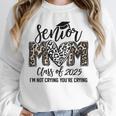 Senior Mom Class Of 2025 Senior Mama 2025 Leopard Graduation Unisex Sweatshirt