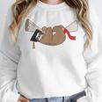 Sloth Graduation Shirt Cute Animal Diploma Grad Unisex Sweatshirt