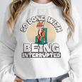 So Done With Being Interrupted Sick And Tired Introvert Premium Tri-Blend Unisex Sweatshirt