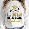 Super Proud Little Sister Of 2025 Graduate Graduation Family Unisex Sweatshirt