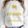 Super Proud Step Grandpa Of 2025 Graduate Graduation Family Premium Unisex Sweatshirt
