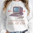 I Survived The Dial-Up Era Retro 90s Nostalgia Premium Tri-Blend Unisex Sweatshirt I Survived The Dial-Up Era Retro 90s Nostalgia Premium Tri-Blend Unisex Sweatshirt
