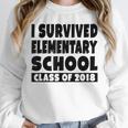 I Survived Elementary School Class Of 2018 Graduation Shirt Unisex Sweatshirt