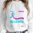 Teal & Purple In Memory Of My Grandpa Suicide Prevention Raglan Baseball Tee Unisex Sweatshirt Teal & Purple In Memory Of My Grandpa Suicide Prevention Raglan Baseball Tee Unisex Sweatshirt