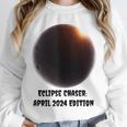 Total Solar Eclipse April 2024 Sky Watcher Memory Unisex Sweatshirt