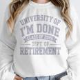 University Of Im Done Retirement Graduation 2026 Premium Tri-Blend Unisex Sweatshirt
