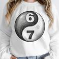 Vintage 6 7 Sketch Yin Yang Namaste Six Seven Nostalgia Unisex Sweatshirt