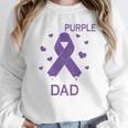 I Wear Purple In Memory Of Dad Pancreatic Cancer Awareness Unisex Sweatshirt I Wear Purple In Memory Of Dad Pancreatic Cancer Awareness Unisex Sweatshirt