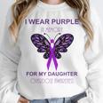 I Wear Purple In Memory For My Daughter Overdose Awareness Unisex Sweatshirt I Wear Purple In Memory For My Daughter Overdose Awareness Unisex Sweatshirt