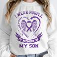 Wear Purple In Memory Of My Son Pancreatic Cancer Awareness Unisex Sweatshirt Wear Purple In Memory Of My Son Pancreatic Cancer Awareness Unisex Sweatshirt