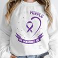 Wear Purple In Memory Of My Wife Alzheimers Dementia Graphic Unisex Sweatshirt Wear Purple In Memory Of My Wife Alzheimers Dementia Graphic Unisex Sweatshirt