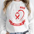 I Wear Red In Memory Of Godmother Heart Disease Awareness Premium Unisex Sweatshirt I Wear Red In Memory Of Godmother Heart Disease Awareness Premium Unisex Sweatshirt