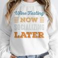 Wine Tasting Now Minimal Socializing Introvert Vintage Unisex Sweatshirt Wine Tasting Now Minimal Socializing Introvert Vintage Unisex Sweatshirt