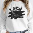 Yk2 Grunge Scary Cat With Tail Tomboy 90s Nostalgia Indie Unisex Sweatshirt