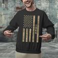 1964 Year Nostalgia Desert Camo Distressed American Flag Unisex Sweatshirt