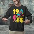 1986 Retro Raised In The 80s Old School Nostalgia Vibes Unisex Sweatshirt