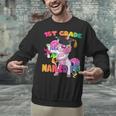1st Grade Nailed It Flossing Unicorn Graduation Shirt Unisex Sweatshirt