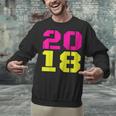 2018 Big Neon Numbers For The New Year Or Graduation Unisex Sweatshirt