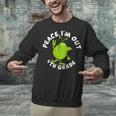 4th Grade Graduation Promotion Peace I'm Out Last Day Unisex Sweatshirt