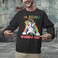 5th Grade Graduate Class 2021 Dabbing Unicorn Graduation Unisex Sweatshirt