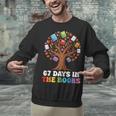 67 Days In The Books Reading Teacher 67th Day Of School Kids Unisex Sweatshirt