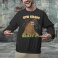 6th Grade Graduation Sloth Nailed It Class Of 2025 Unisex Sweatshirt