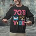 70s Retro Style Roller Skate Cassette Music Nostalgia Unisex Sweatshirt