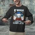 8th Grade Level Complete Graduation Class 2023 Gamer Boys Unisex Sweatshirt