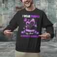 Alzheimer's Awareness I Wear Purple In Memory Of My Aunt Unisex Sweatshirt Alzheimer's Awareness I Wear Purple In Memory Of My Aunt Unisex Sweatshirt