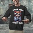 Anti Social Anxiety Mindfulness No Small Talk Introvert Cat Men Women Unisex Sweatshirt Anti Social Anxiety Mindfulness No Small Talk Introvert Cat Men Women Unisex Sweatshirt