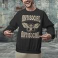 Antisocial Butterfly Quote Socially Selective Introvert Unisex Sweatshirt Antisocial Butterfly Quote Socially Selective Introvert Unisex Sweatshirt
