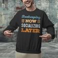 Beekeeping Now Minimal Socializing Introvert Vintage Unisex Sweatshirt