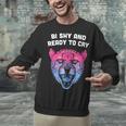 Bi Shy And Ready To Cry Bisexual Introvert Bi Pride Unisex Sweatshirt