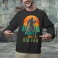 Bigfoot Introvert People Not A Big Fan Retro Sasquatch Unisex Sweatshirt
