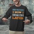 Bird Watching Now Minimal Socializing Introvert Vintage Unisex Sweatshirt Bird Watching Now Minimal Socializing Introvert Vintage Unisex Sweatshirt