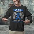Blue Ribbon In Memory Of My Sister Colon Cancer Awareness Unisex Sweatshirt Blue Ribbon In Memory Of My Sister Colon Cancer Awareness Unisex Sweatshirt