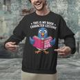 This Is My Book Character Costume Cute Pigeon Kids Reading Unisex Sweatshirt