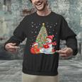 Book Christmas Tree Bookworm Gingerbread Man Snowman Reading Unisex Sweatshirt