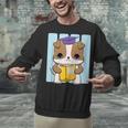Bulldog Anime Pup Graduation Unisex Sweatshirt